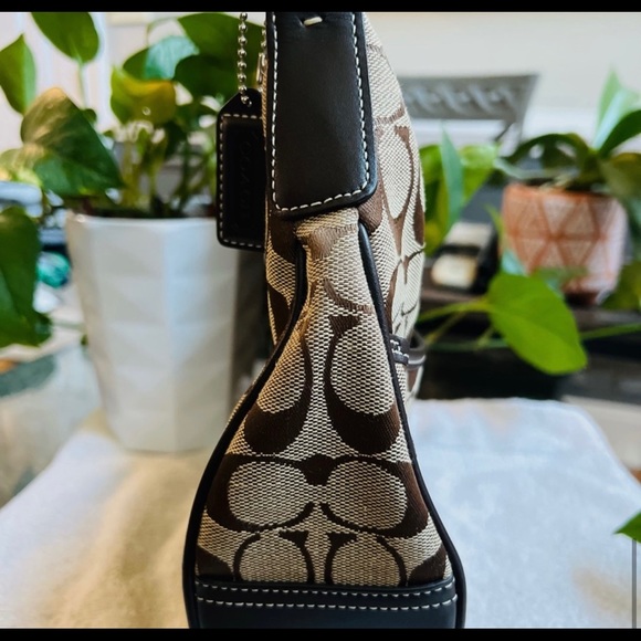 Brown and Tan Coach Bag - Picture 7 of 8